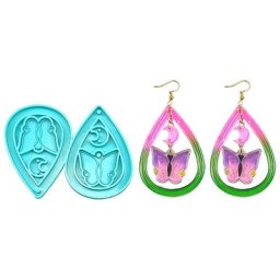 Moule en résine pour pendentif en silicone fournitures d'artisanat d'ornement pour femmes