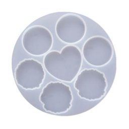 Support de téléphone en forme de cœur rond irrégulier kit de moule supérieur en résine