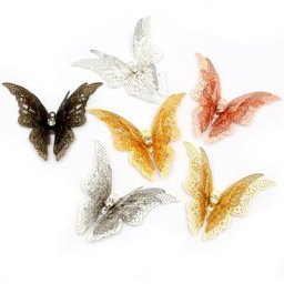 10pcs 41x3 6mm/35x25mm Métal Cuivre Strass Papillon En Filigrane Wraps Charme DIY Bijoux Accessoires