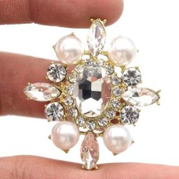 Lot de 2 pièces de perles de diamant ovales en alliage boutons à fond plat bijoux faits à la main