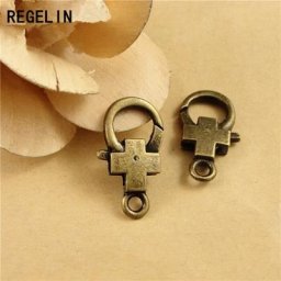 REGELIN – fermoirs à homard en argent Antique 15x29MM 10 pièces/lot pour collier Bracelet