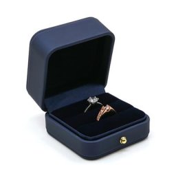 Boîte à matiques Léon à double fente boîtes à matiques en cuir velours porte-bijoux portable