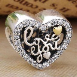 Bracelet de charme en argent Sterling 925 bijou Original ajouré avec écritures d'amour et perles de