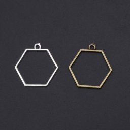 Pendentif en résine UV cadre creux cadre arrière ouvert fleur pressée fabrication de bijoux 5