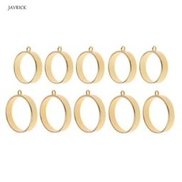 Pendentif rond à dos ouvert pour la fabrication de bijoux en résine 5 pièces