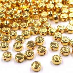 Potosala – perles en plastique 4x7mm 100 pièces amples rondes dorées intercalaires pour