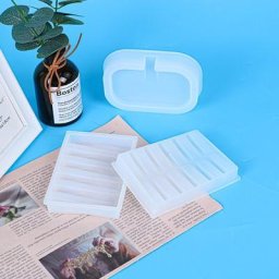 Boîte à Savon À la Main En Résine Époxy Moule Savon Porte-Plateau de Moulage Moule En Silicone