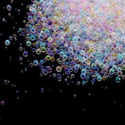 Mini boules à bulles 0.4-3mm 10/20g petites perles de verre remplissage en résine pour moule en
