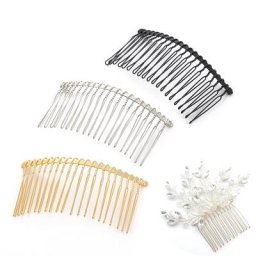 Peigne à cheveux torsadé en métal de base pour patients de mariage accessoires de bijoux de