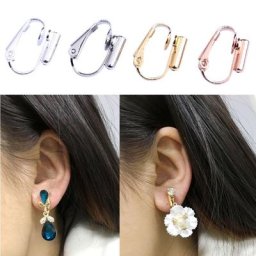Convertisseurs de boucles d'oreilles à Clip bricolage résultats de bijoux pour oreilles non