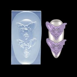 Moule 3D en Silicone UV pour décoration des ongles modèle de Nail Art motif d'ailes d'ange 41QC