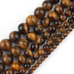 Perles rondes en pierre d'oeil de tigre jaune naturel bijoux exécutifs bracelet à breloques