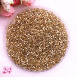 Perles de bricolage en verre cylindrique tchèque 2x2.5mm 800 pièces/lot graine européenne Long