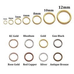 50-200 pièces 3 4 5 6 7 8 10 12 14 16 20mm anneaux de saut pour la fabrication de bijoux