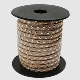 Faux daim coréen clouté en aluminium argenté 4.5x2mm accessoires de bijoux environ 20
