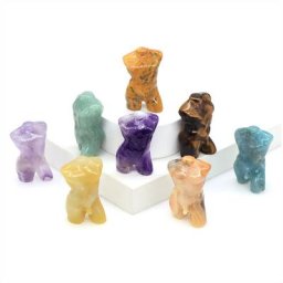 Statue en œil de tigre naturel sculpté à la main pour homme modèle masculin figurine demi-corps