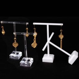 Mini Présentoir de Boucles d'Oreilles en Plastique Étagère de Rangement de Bijoux T1 2