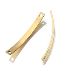 Barre rectangulaire périphérique en laiton connecteurs à 2 trous bracelets accessoires pour