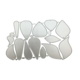 Matrices de découpe de boucles d'oreilles en acier au carbone 15 pièces pour bricolage boucles
