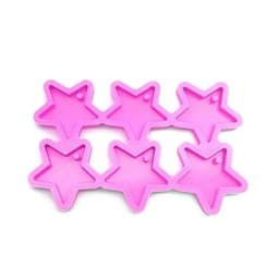 Moule à pendentif en Silicone moules en argile petit pentagramme en forme de porte-clés en