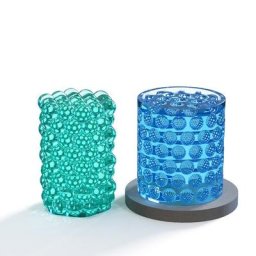 Moule à savon 3D en époxy Q81D hexagone cylindre à pois bougies faites à la main cire