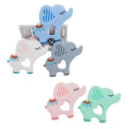 Chengkai-Tétine en Silicone en Forme d'Éléphant TeWindsor Jouet Sensoriel sans BPA 10 Pièces DIY