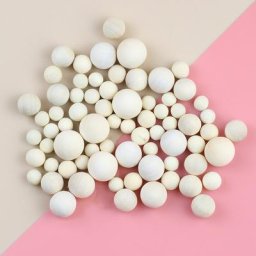 Perles en bois non poreuses sphpopularité naturelles 8-40mm perles rondes carimplantées et