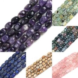 Perles en pierre de cristal de quartz d'agates ovales naturelles entretoise pour bijoux collier de