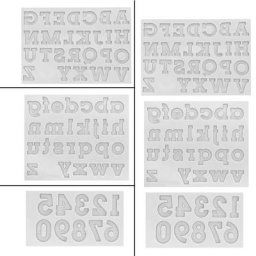 Moule en résine de l'alphabet fait à la main 26 lettres anglaises chiffres porte-clés élection