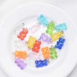 Lot de 30 perles mixtes transparentes en acrylique pour la fabrication de bijoux accessoires pour