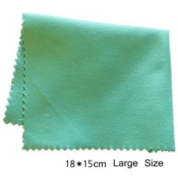 Livres de Polissage de Bijoux en Argent de Grande Taille 18x15cm Tissu en Daim Microcarence
