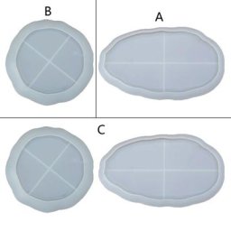 Plateau cendrier en résine époxy moule en Silicone plaque de bijoux moulage de plat outils de