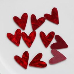 Boucles d'oreilles coeur rouge en résine collier bricolage accessoires pour cheveux bijoux