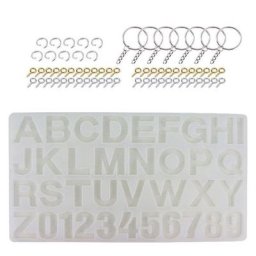 Moule de 26 lettres anglaises moule de coulée de bijoux de l'alphabet moule de fabrication de