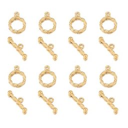 5 ensembles de fermoirs à bascule en acier inoxydable 18k en spirale or OT DIY fabrication de bijoux