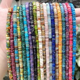 Perles d'espacement plates pour bijoux 6x6x3mm