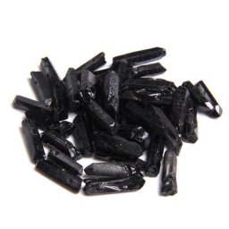 Perles à pointe en Quartz noir naturel 10 à 30 pièces 15-20mm x 3-5mm Top percé bâton brut
