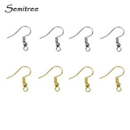 Crochets de fil d'oreille plaqués or en acier inoxydable boucles d'oreilles résultats de bijoux de