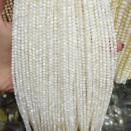 Perles en coquillage naturel perles rondes blanches pour la fabrication de bijoux Bracelet et