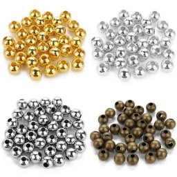 Perles pour fabrication de bijoux 3mm de diamètre 4 couleurs disponibles 1000 pièces par lot