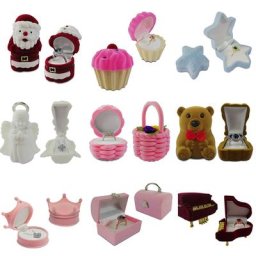 Jolies boîtes à matiques pour bijoux étui de rangement pour boucles d'oreilles et matiques velours