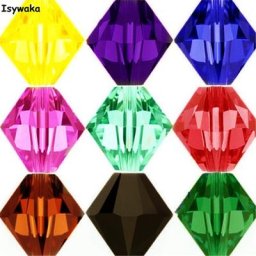 Isywaka-Perle d'espacement en verre bicone autrichienne perle de cristal document de sélection U