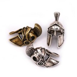 Perle de casque spartiate classique document antique bracelet paracorde porte-clés accessoires