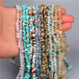 Perles de gravier en pierre naturelle de Quartz de forme libre améthystes Agates Lapis breloques