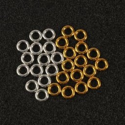 Anneaux de saut fermés en alliage métallique 8x2mm fournitures pour la fabrication de bijoux
