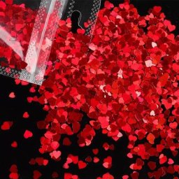 St valentin – paillettes en résine époxy UV en forme de cœurs d'amour pour bricolage de bijoux