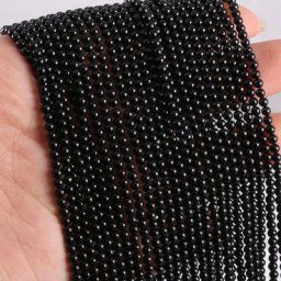 Perles en pierre naturelle Agates noires pour la fabrication de bijoux accessoires de Bracelet
