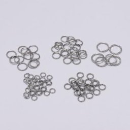 Anneaux fendus en acier inoxydable connecteurs pour bricolage fabrication de bijoux accessoires