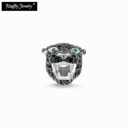Perles de Panthère Léopard en Argent Sterling 2019 Bijoux Karma de Style Européen de Rue Rebel Bon