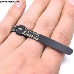 Outil de jauge de mesure anneau de doigt standard cercle règle à ruban accessoire de bijoux US